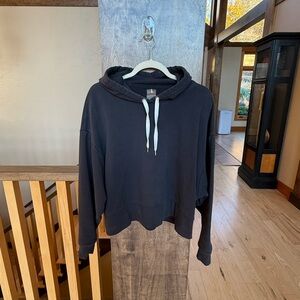 Calia Women’s Cropped Black Hoodie, Size Medium